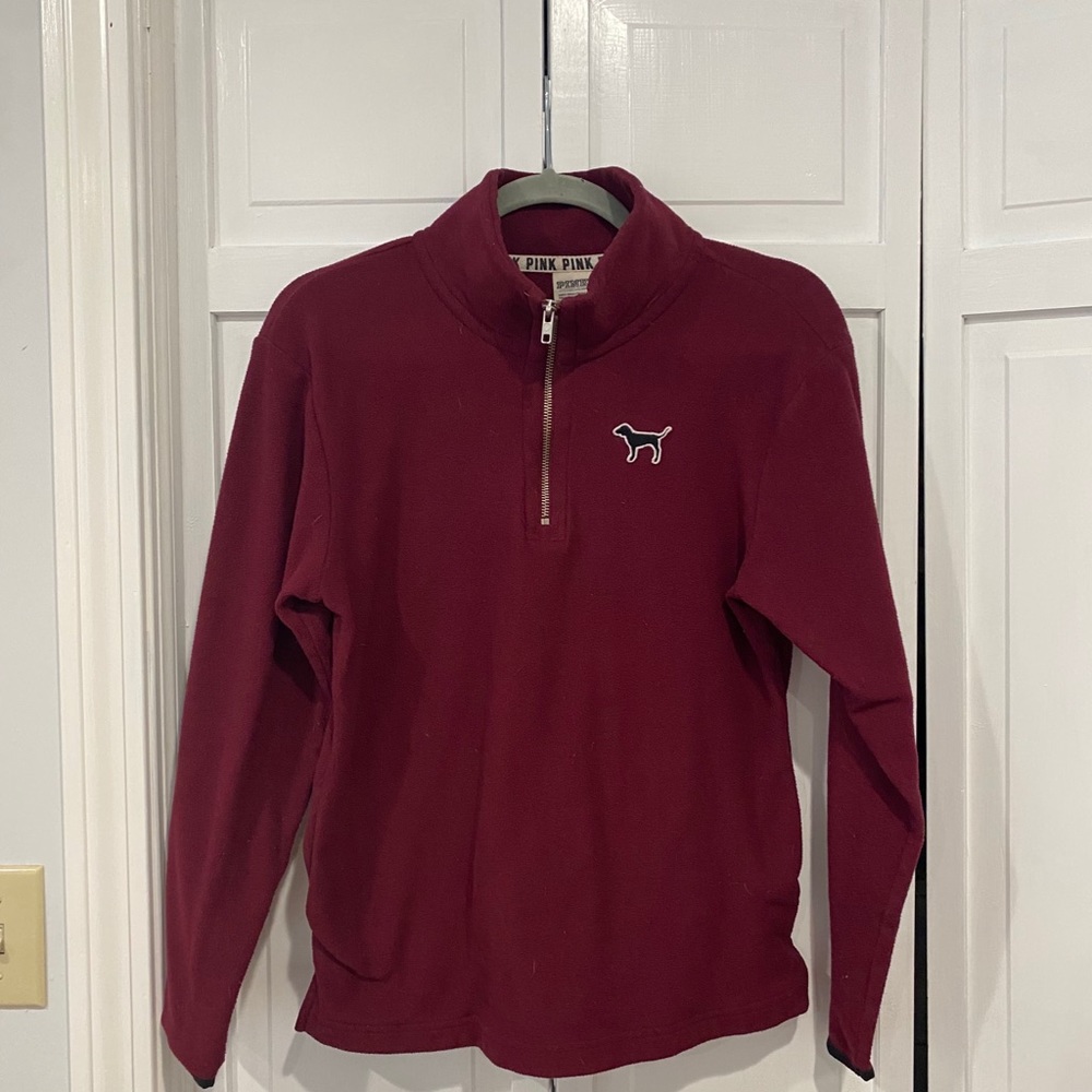 PINK quarter zip sweatshirt